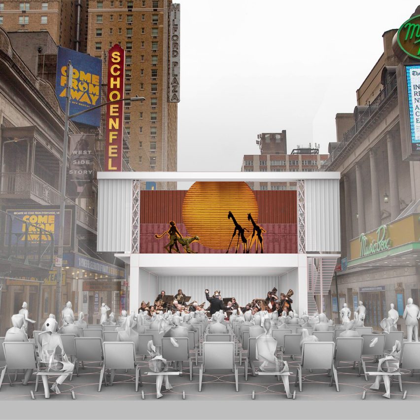 Pop-up theatre concept by Marvel