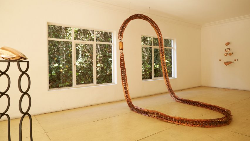 An ambiguous sculptural artwork in the exhibition