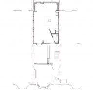 A floor plan for Overcast House by Office S&M