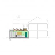 A section of Overcast House by Office S&M