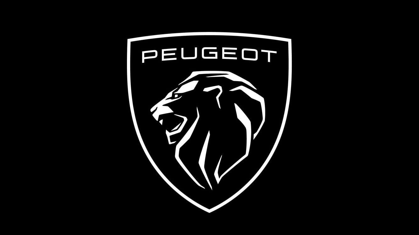 Peugeot logo on a panel editorial photography. Image of
