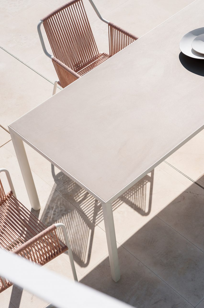 Table by Roda in milk colour
