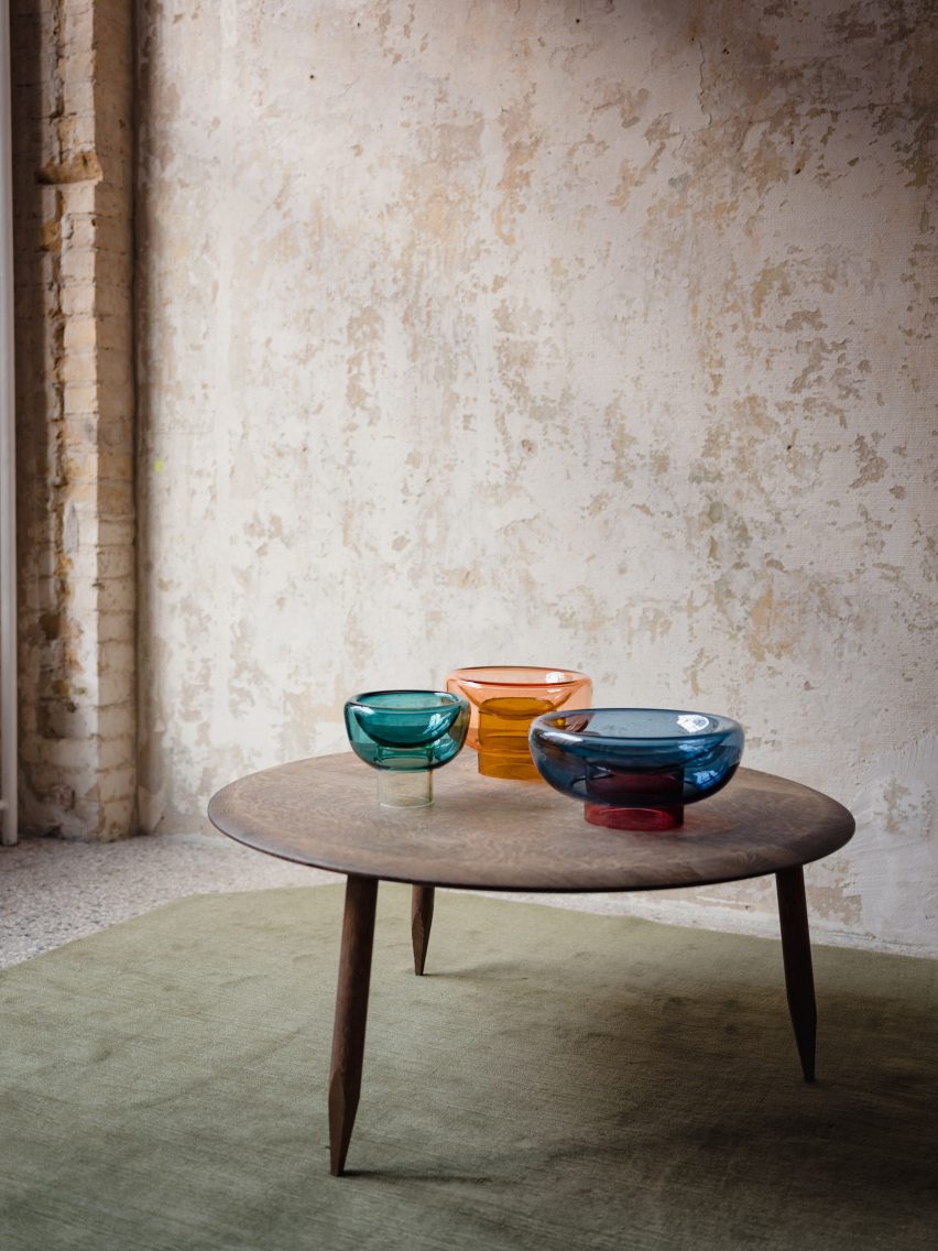 Milena Kling glass bowls for Studio Hausen