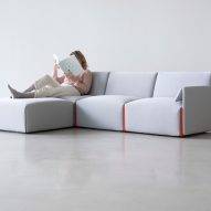 Grey Costume sofa by Stefan Diez for Magis in a living room