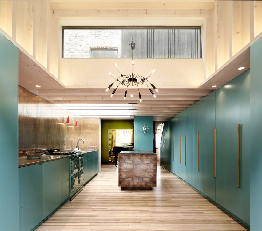 Kitchen in Jewelery Box extension to London home