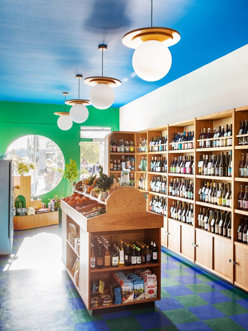 Interior view of Wine and Eggs with store counter