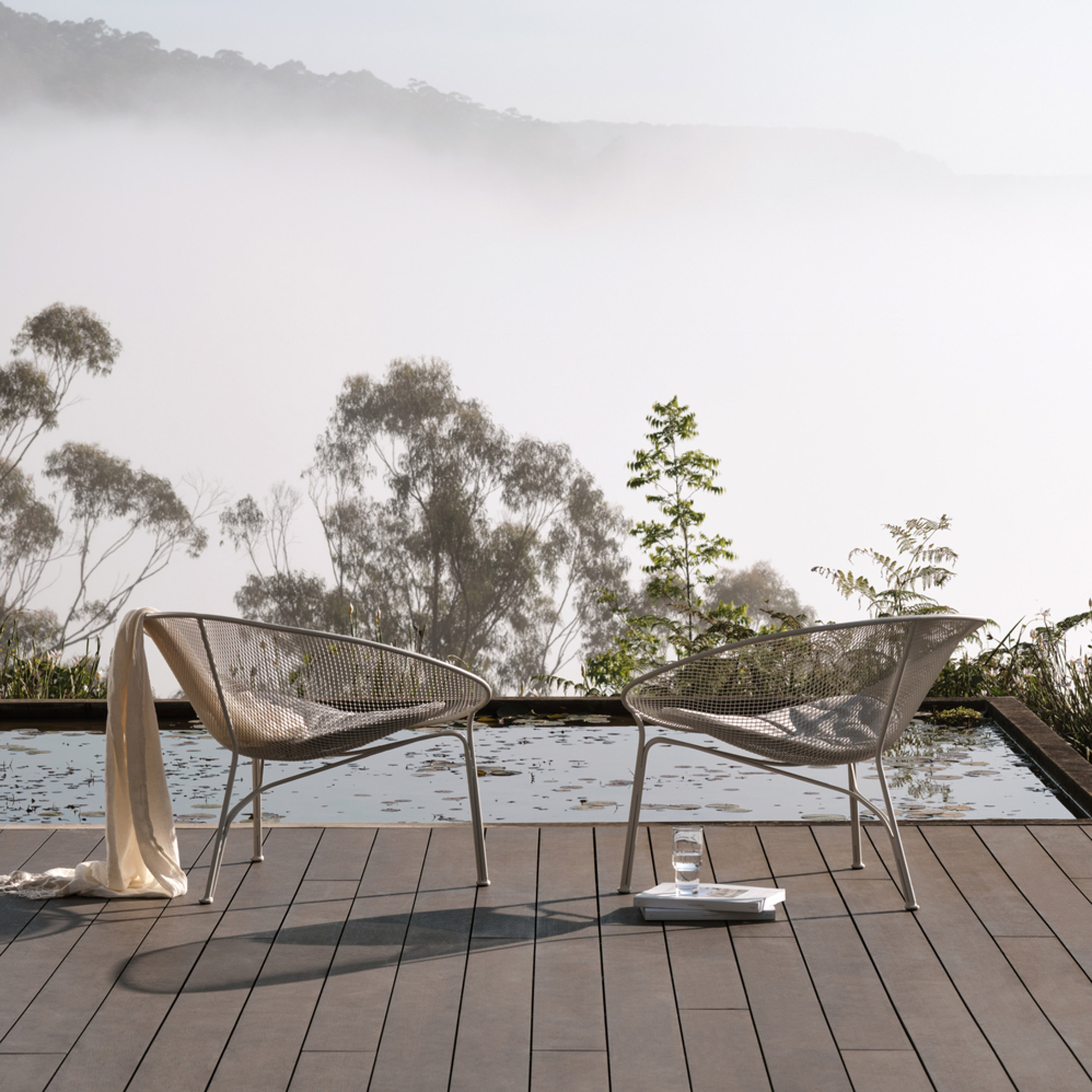 Luna outdoor chair by Charles Wilson for King