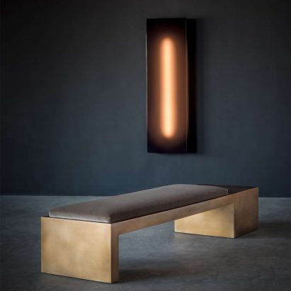 由Videre Licet设计的偏移立方体长凳，通过第二十画廊