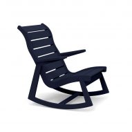 Rapson outdoor rocking chair by Loll Designs in black