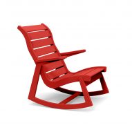 Rapson outdoor rocking chair by Loll Designs in red