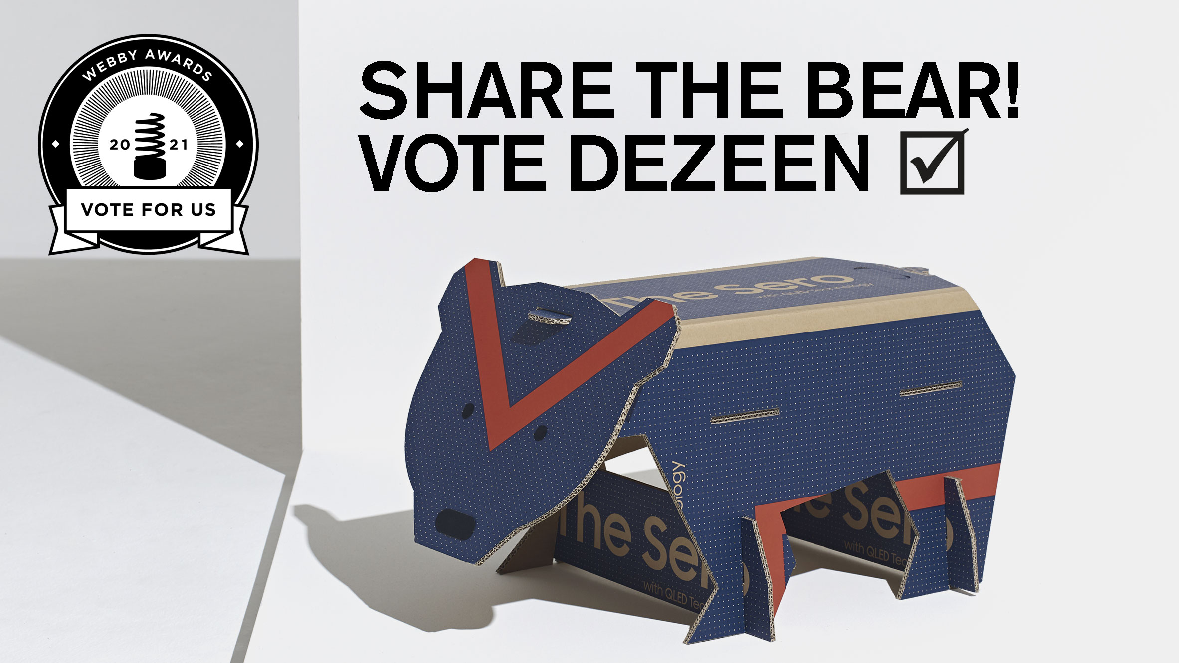 Share the bear! Help Dezeen win a Webby Award - Vimarsana News