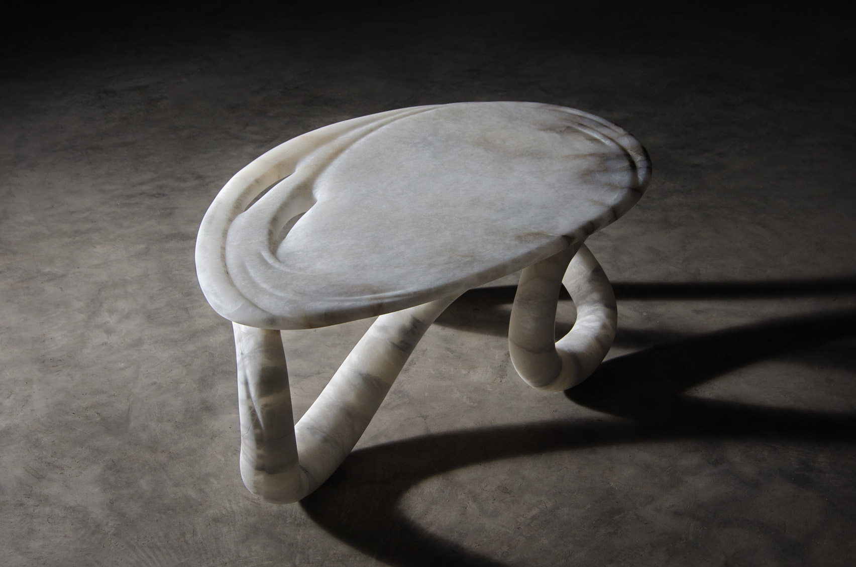 Aqua Fossil coffee table by Amarist Studio
