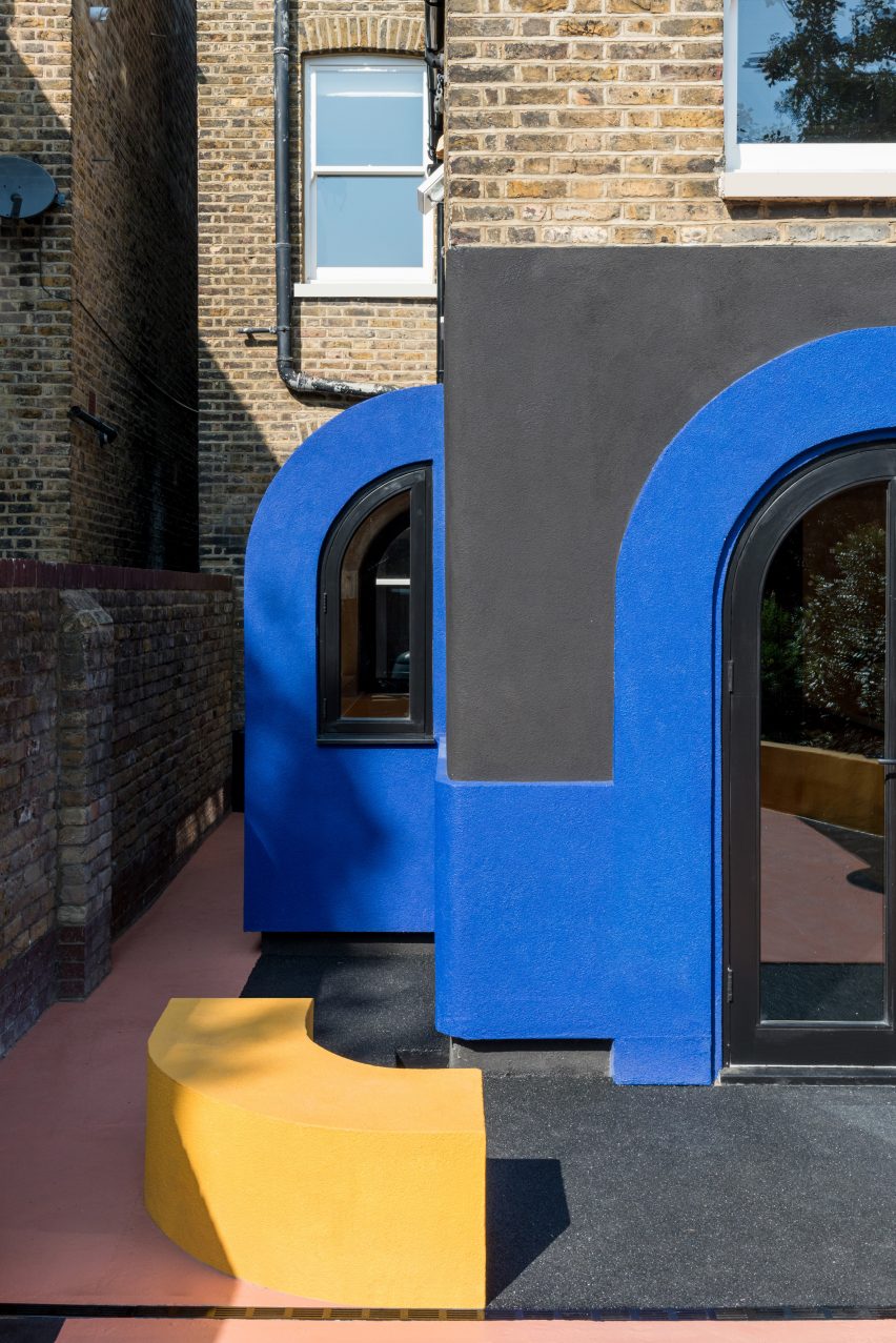 Amott Road house's colourful rear extension