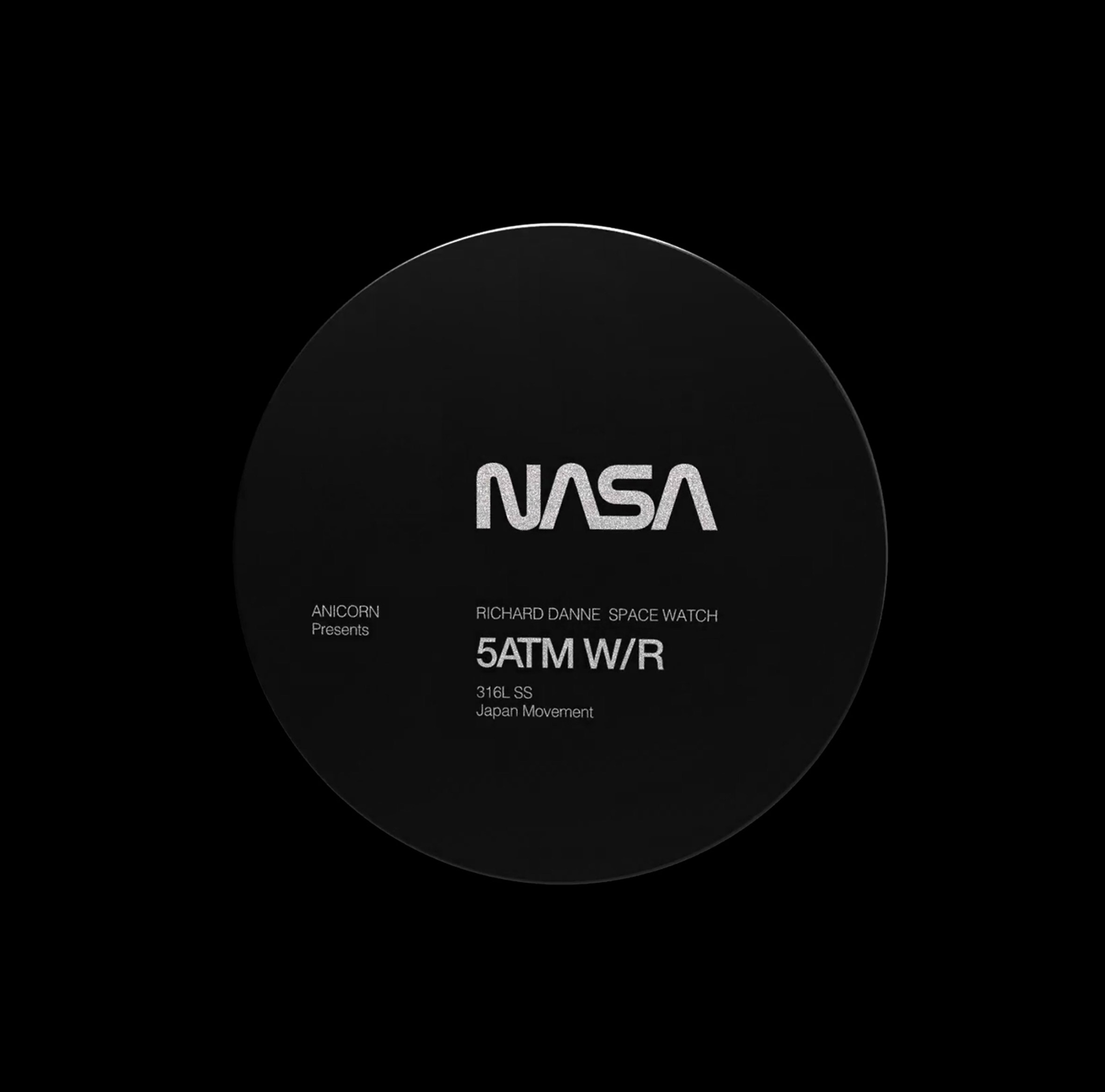 The artwork is features a circular NASA disc