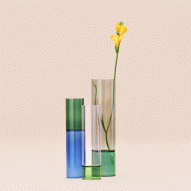 Anna Perugini's reversible vases have jointed stems like bamboo