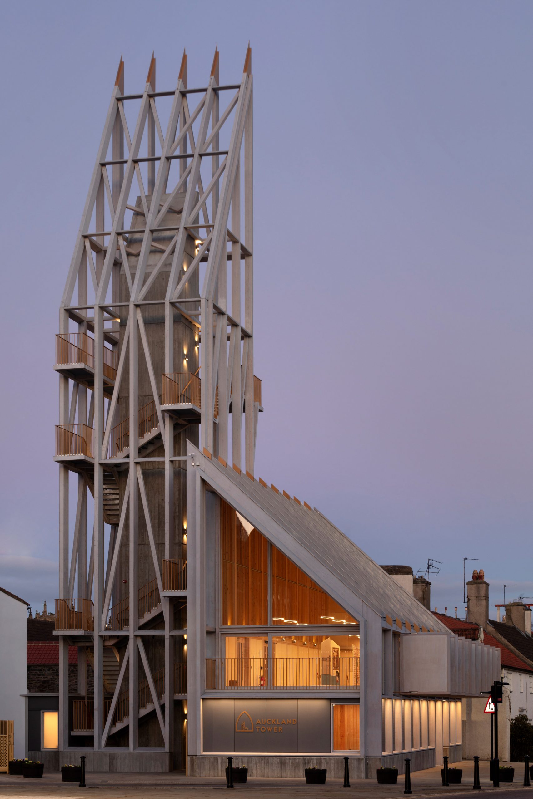 A wooden tower by Niall McLaughlin Architects