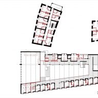 Second floor plan of Cusanus Academy renovation by MoDus Architects