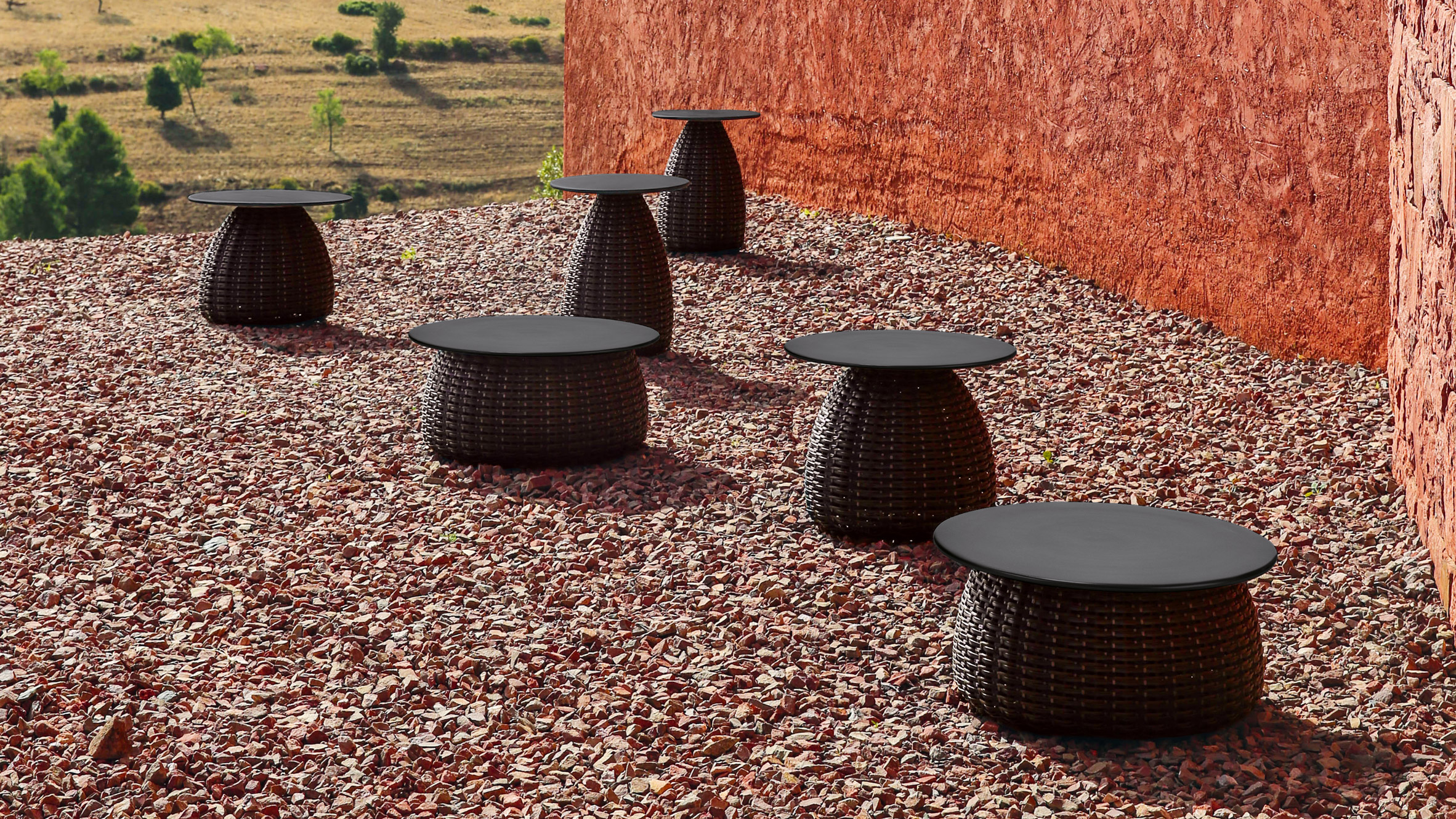 Porcini tables by Lorenza Bozzoli for Dedon