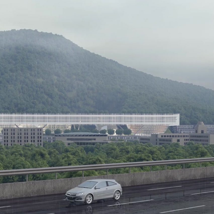 Dominique Perrault and Zhubo Design reveal plans for 700-metre-long university building in Shenzhen
