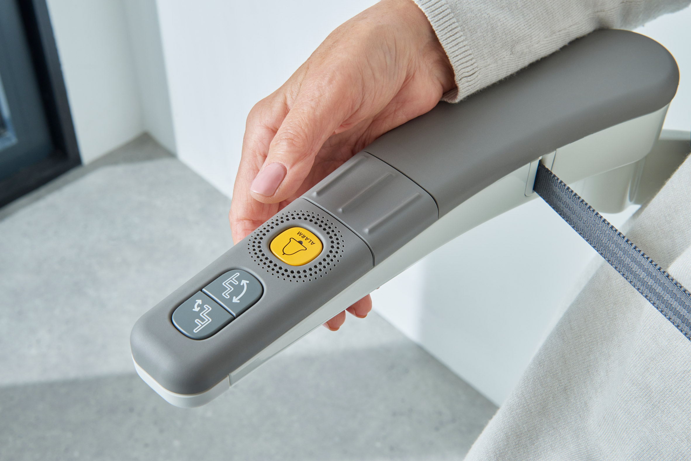Alarm button on Flow X stairlift 