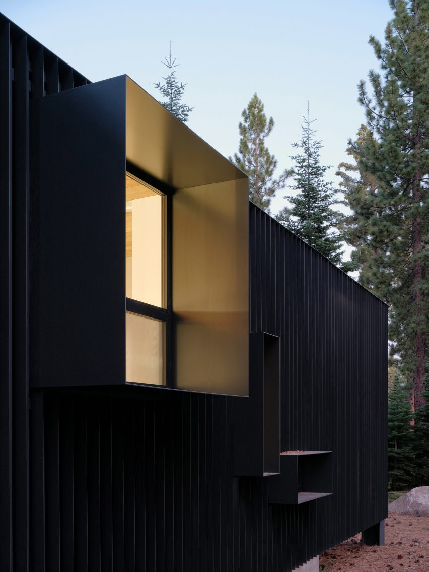 Exterior of Forest House in California