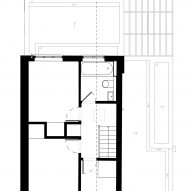 The second floor plan of Fruit Box by Nimtim Architects
