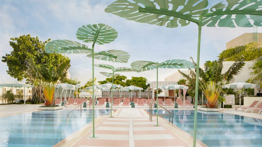 Pool of the Goodtime Hotel by Ken Fulk for Pharrell Williams and David Grutman