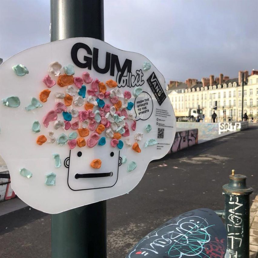 Gum collect board by Hugo Maupetit and Vivian Fischer 