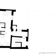 Lower level floor plan of House for a Sea Dog in Genoa by Dodi Moss