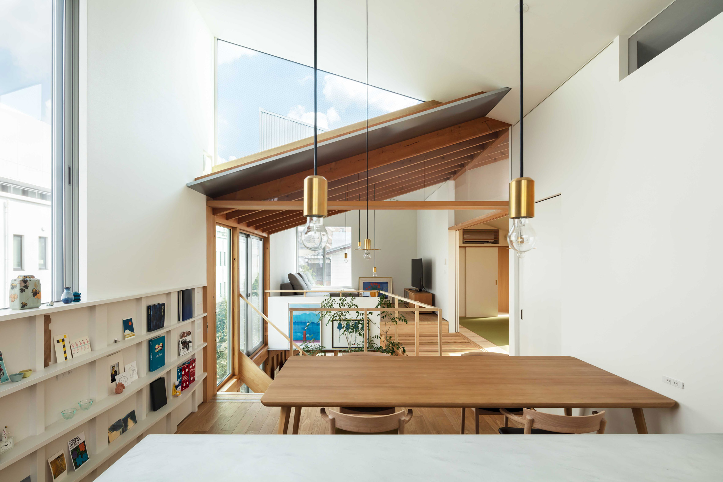 The dining room of a Japanese house