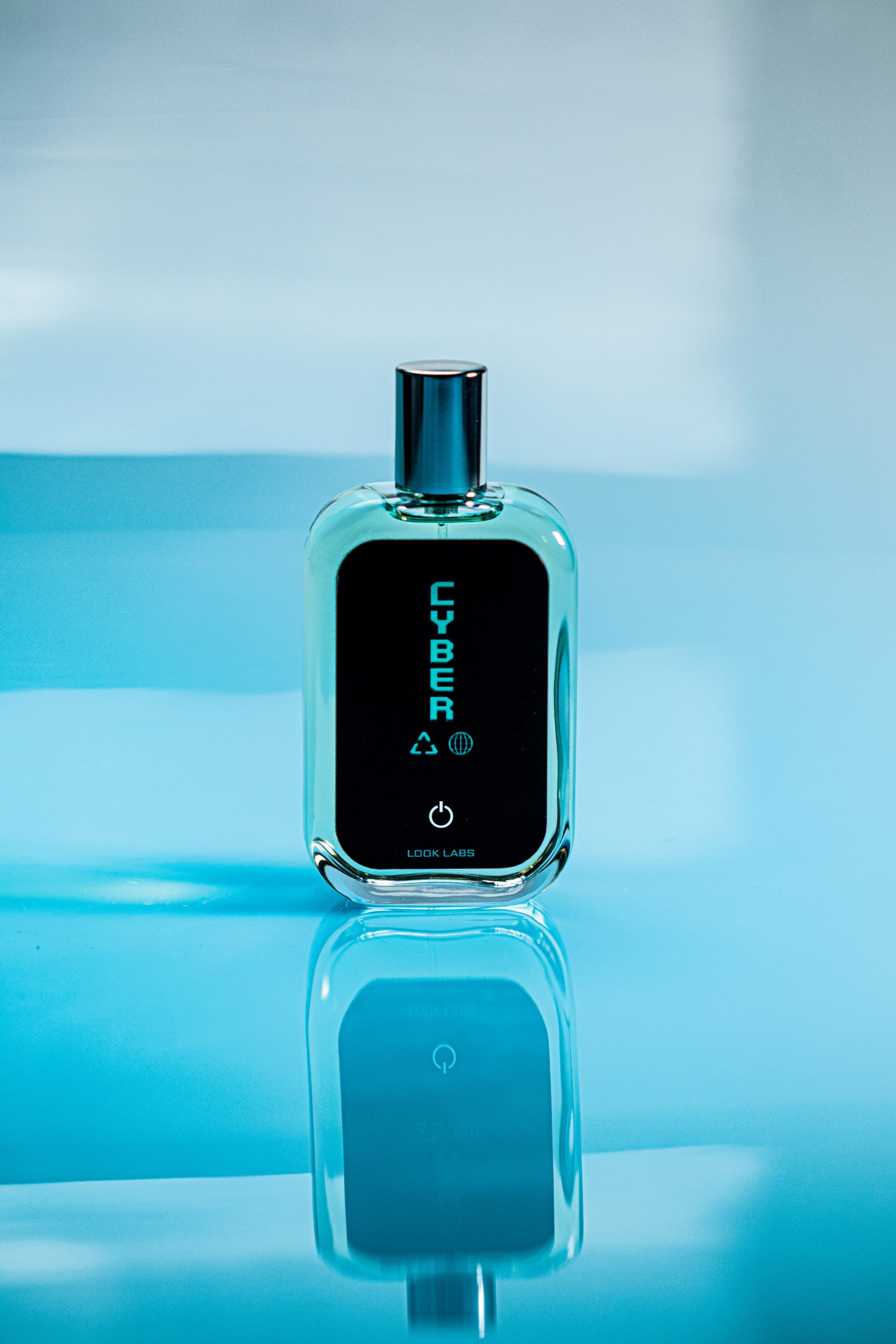 The perfume is named Cyber eau de Parfam by Look Labs