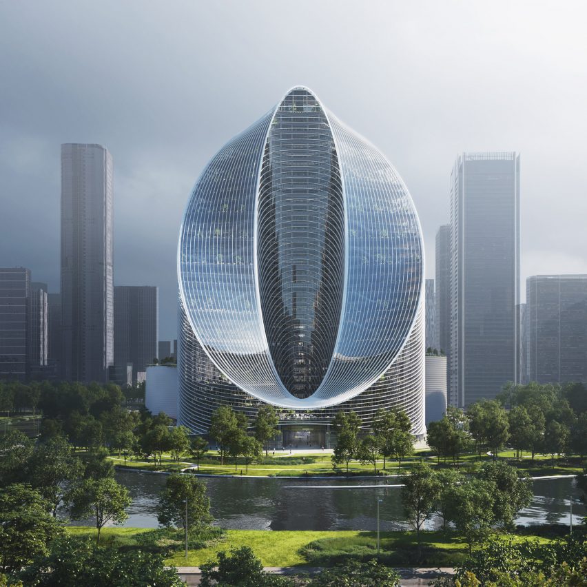 O-Tower, gedung pencakar langit infinity loop oleh BIG di Hangzhou