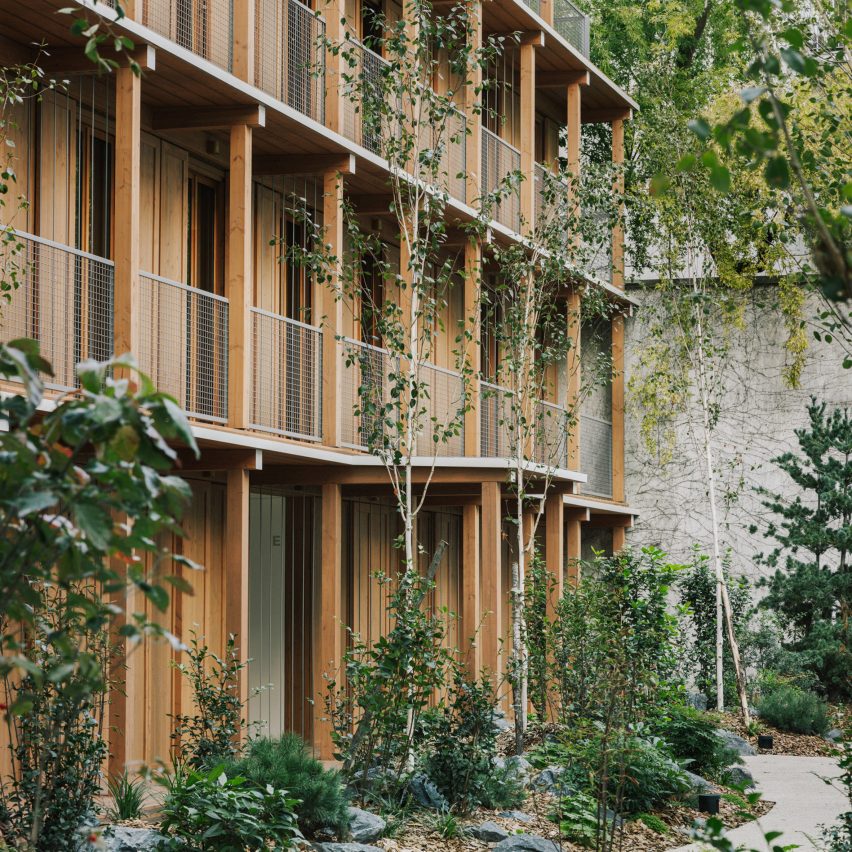 Paris residential building made from wood