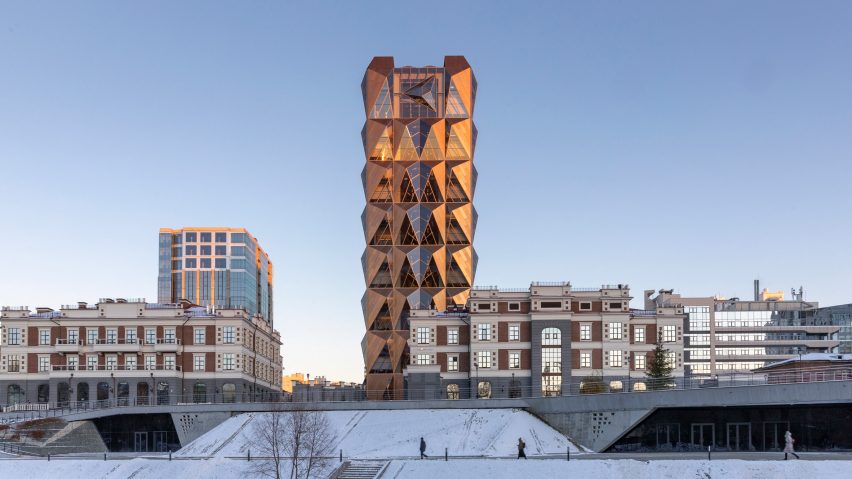 Foster + Partners reveals copper-coloured office in Yekaterinburg
