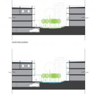 Courtyard and stormwater diagrams
