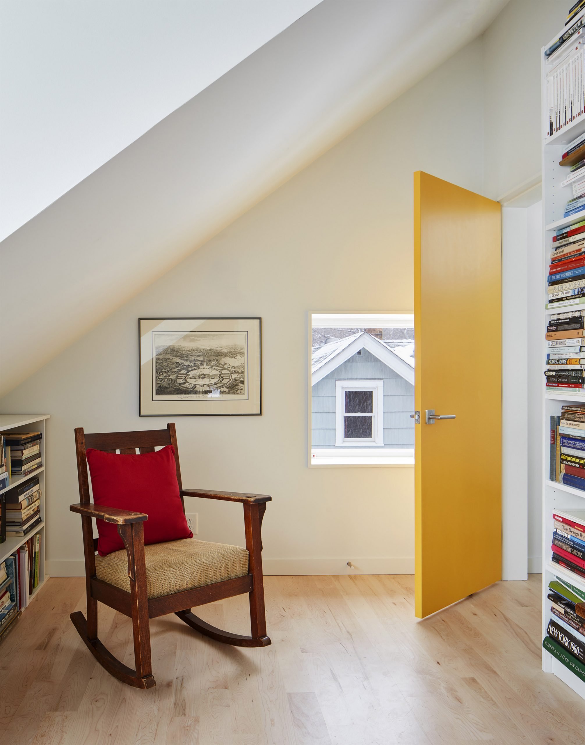 Salmela Architect build a reading room upstairs