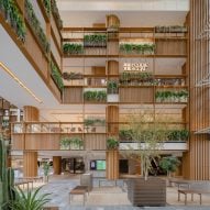 AIM Architecture turns shopping mall atrium into plant-filled plaza