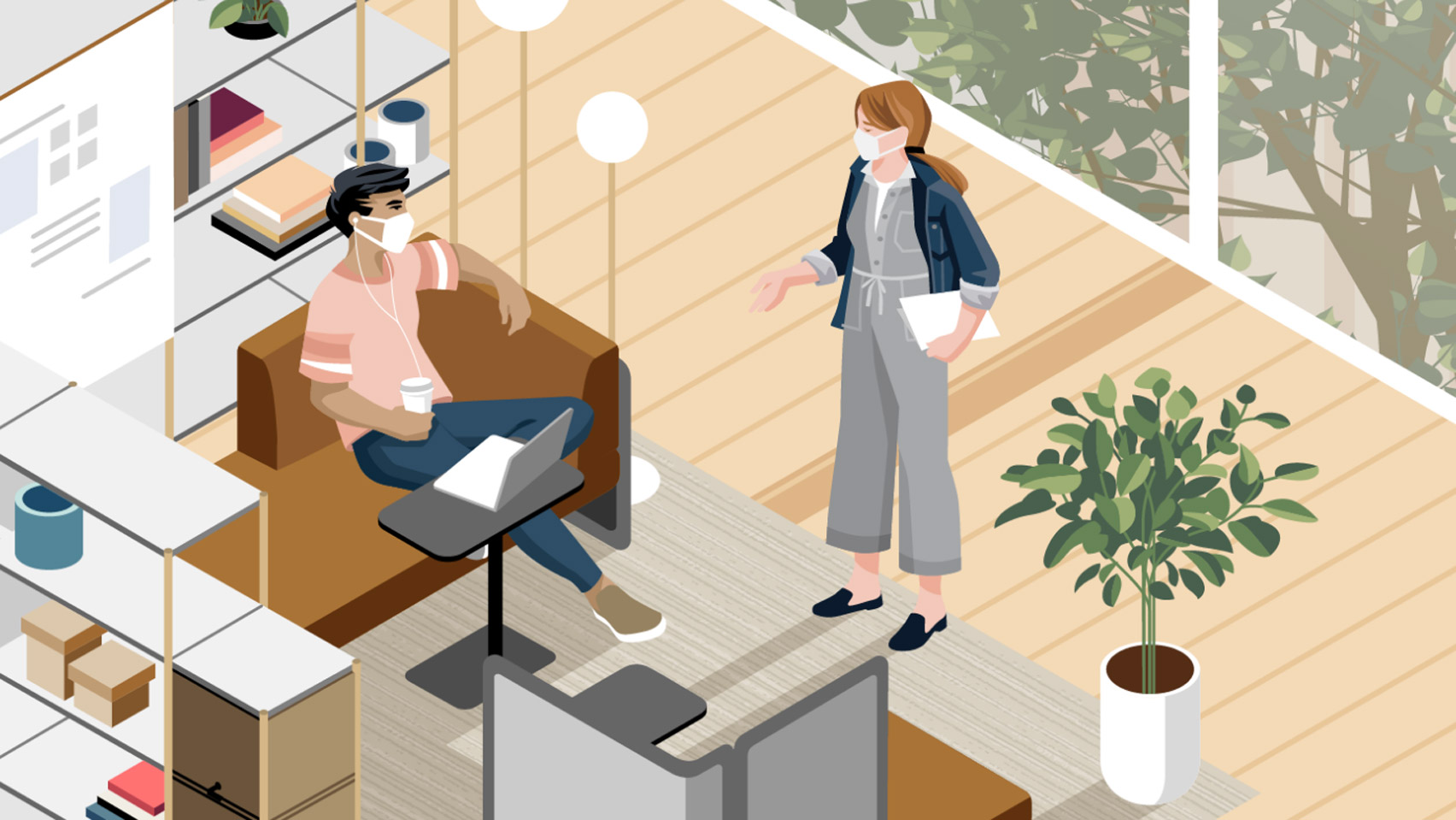 Illustration for Steelcase Global Report