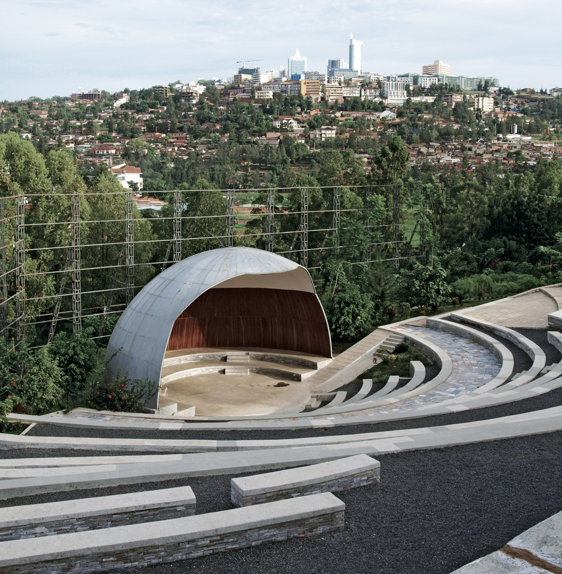 Genocide Memorial Amphitheatre, Kigali, by John McAslan and Partners
