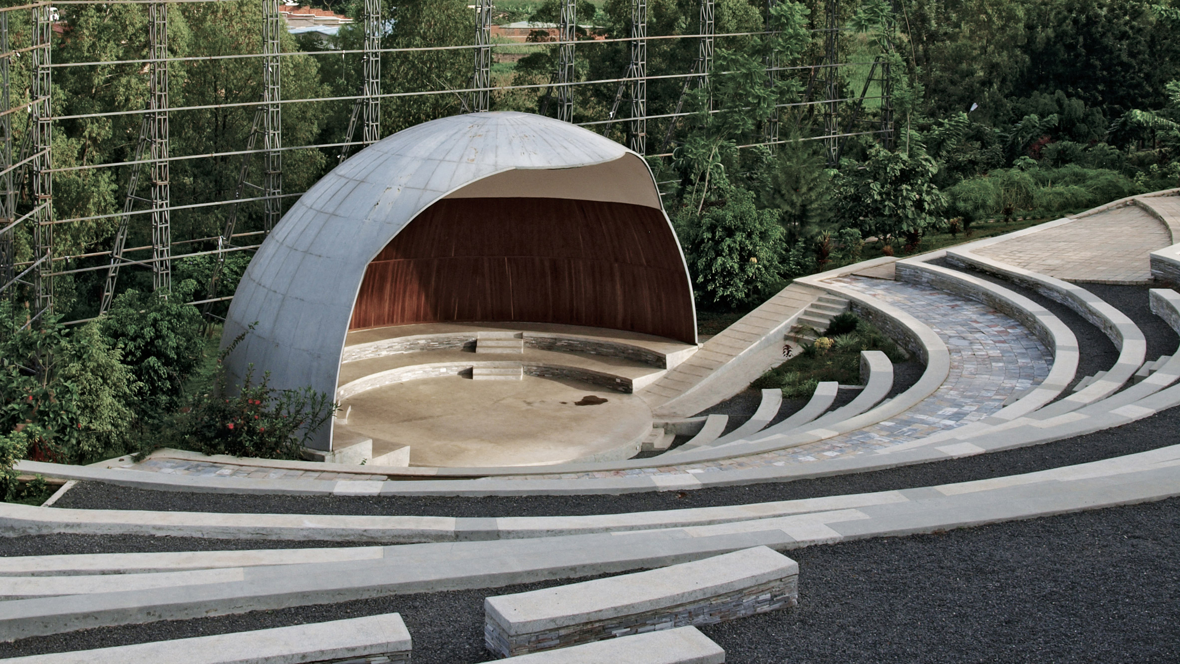 Genocide Memorial  Amphitheatre, Kigali, by John McAslan and Partners