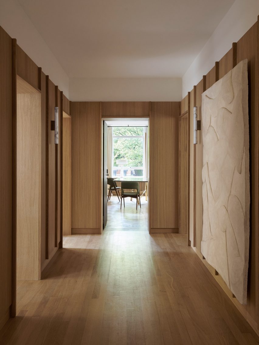 French oak panelling in Tesselschade family office