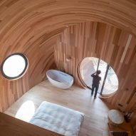 Inside one of The Seeds cabins in China