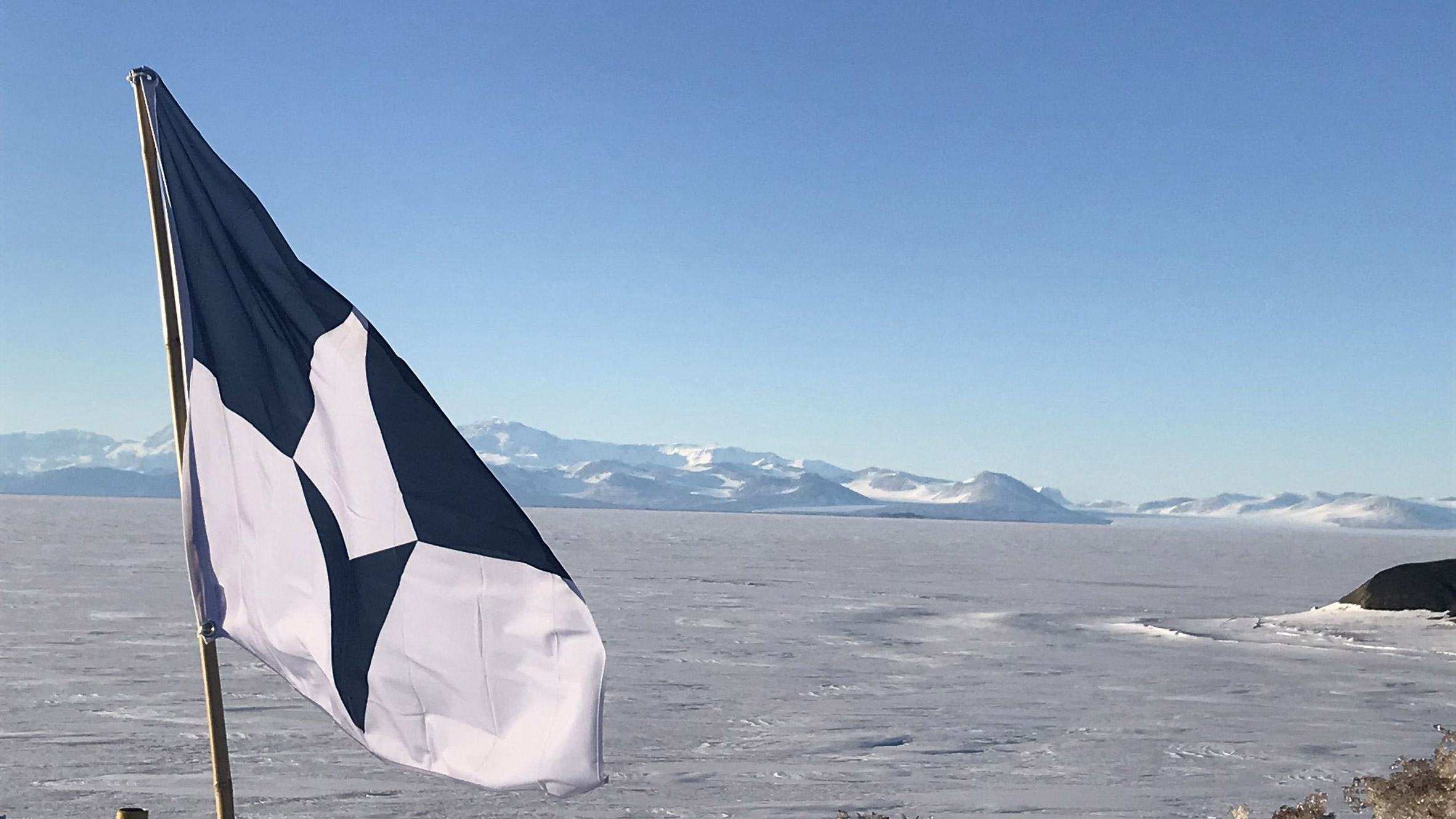 Antarctica flag at McMurdo Station