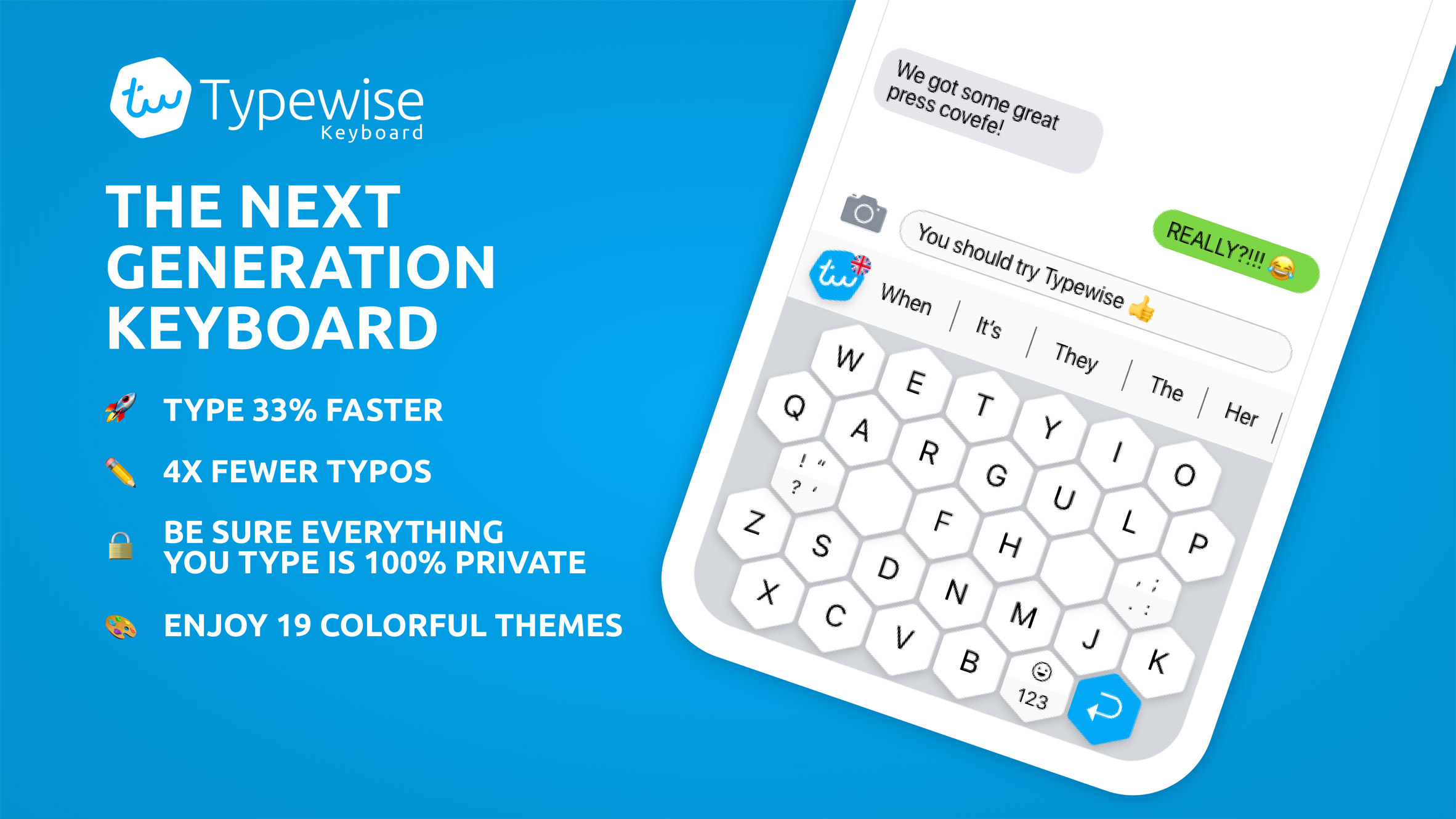 Typewise keyboard features