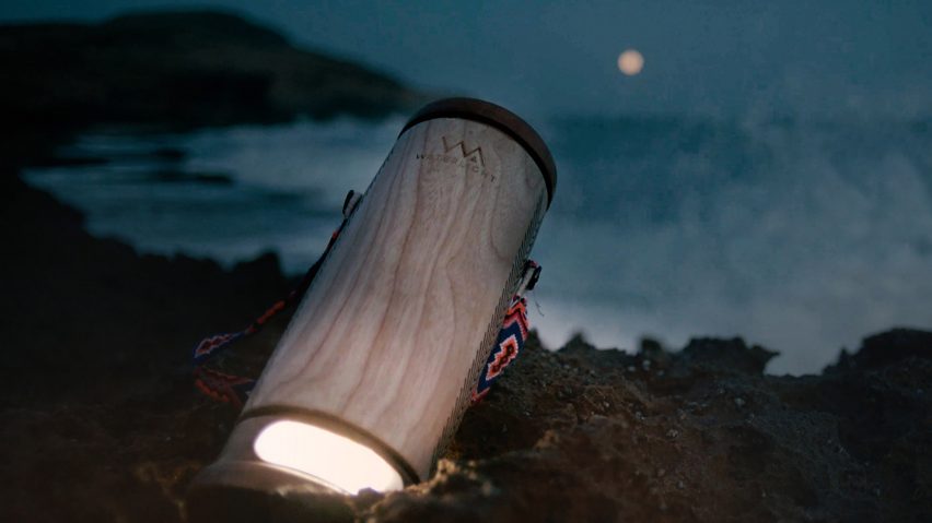 WaterLight is a portable lantern that can be charged with salt water or urine
