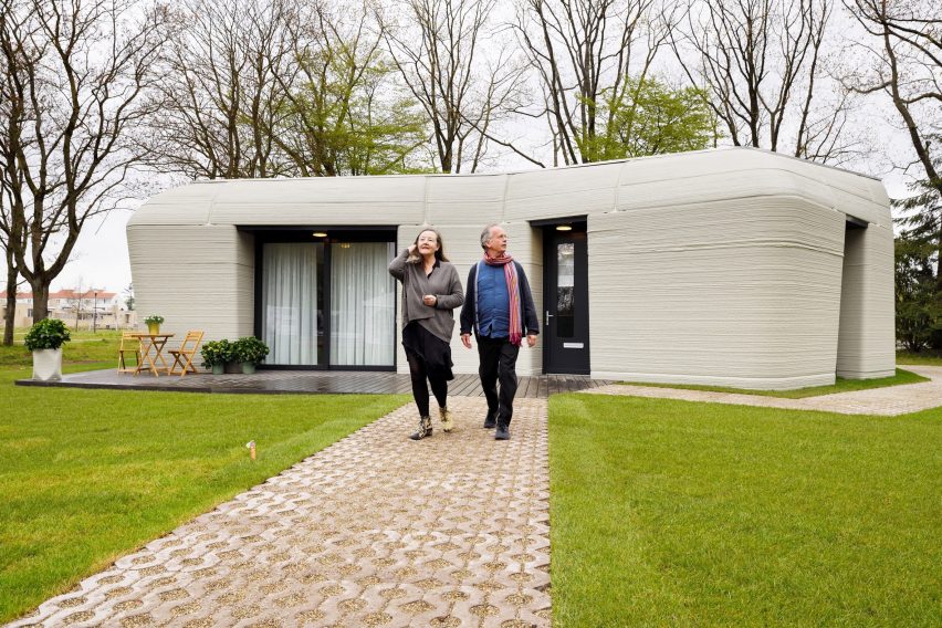 The 3D-printed home forms part of a housing scheme named Project Milestone