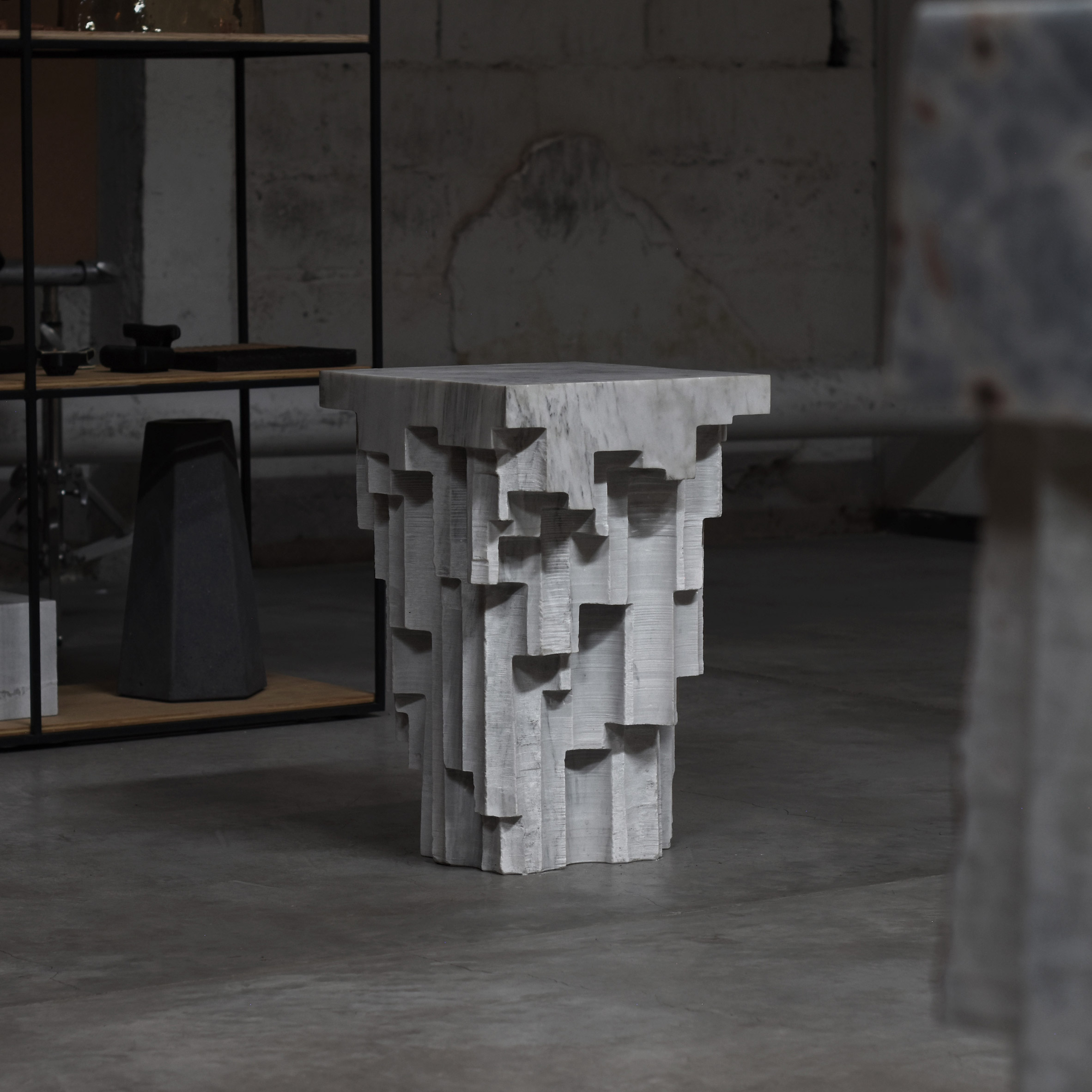 Hand-carved Altar tables by EWE Studio