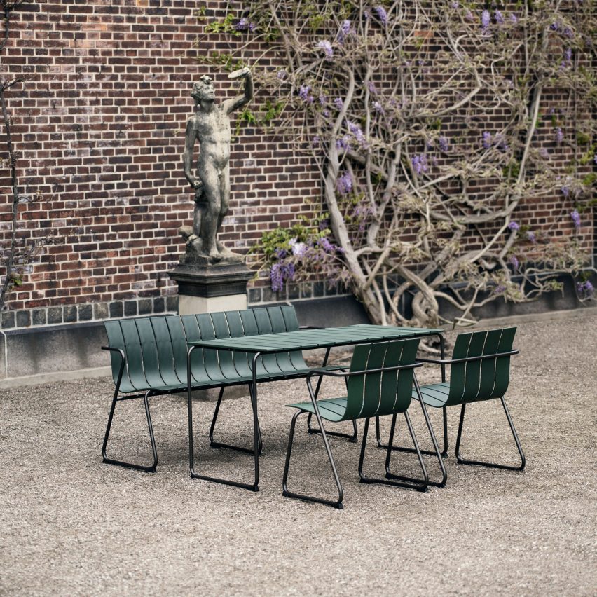 Ocean OC2 outdoor seating by Jøergen and Nanna Ditzel for Mater