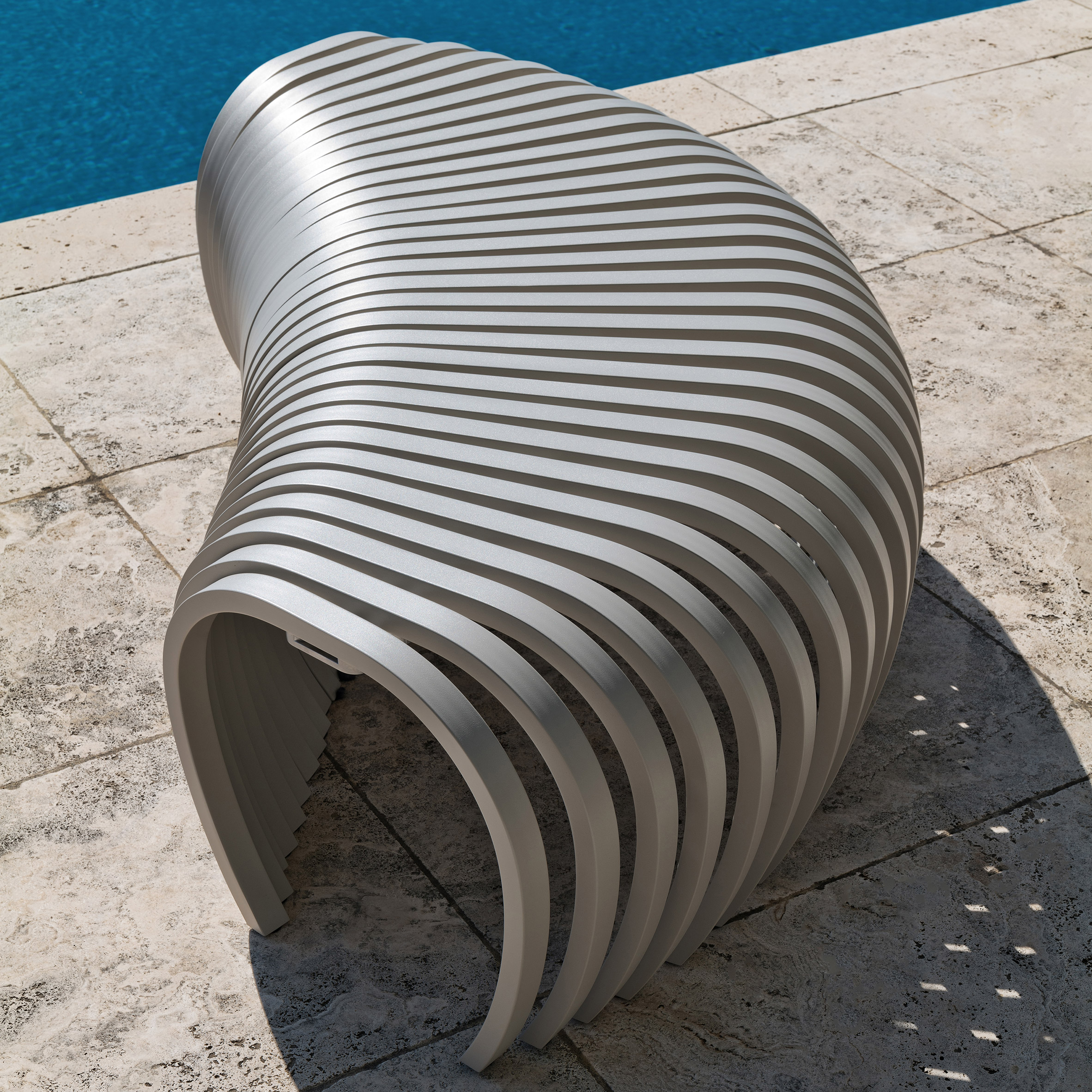 Ribs outdoor bench by Stefan Lie for DesignByThem