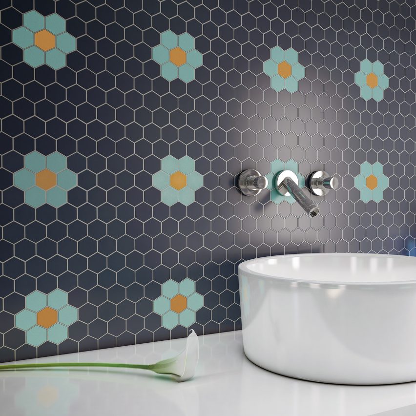 Sixties Shapes tile collection by Togama